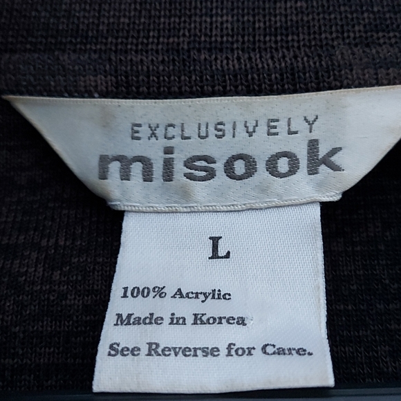 Misook open front ruffle cardigam - Picture 3 of 5